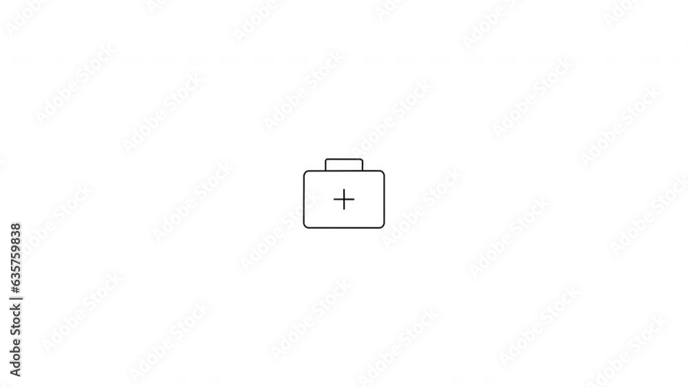 Healthcare Icon Animation. Outline Icon Animation Healthcare Icon Animation. Outline Icon Animation