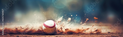 Baseball sports concept banner
