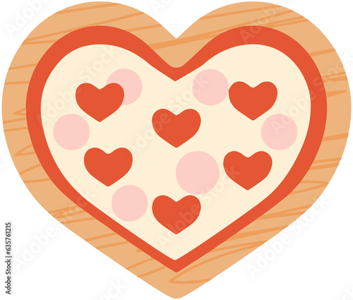 Heart-Shaped Pizza Icon