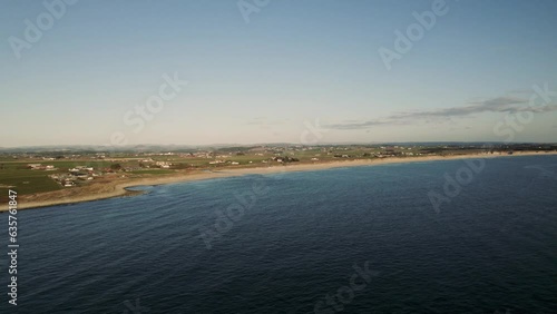 Wallpaper Mural Arial video of Borestranda, a white sand beach in Rogaland, Norway Torontodigital.ca