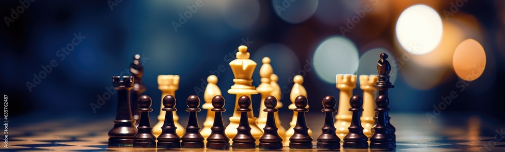 Chess concept banner Chess concept banner