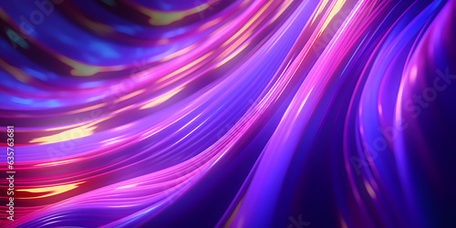 Neon Dreams. Abstract Background of Luminous Neon Lights