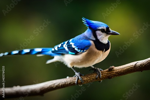 blue jay perched on a branch