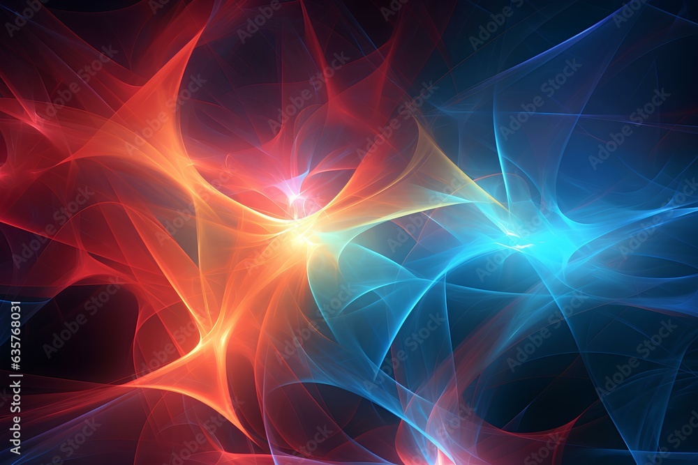 Obraz premium modern fractalized background. generative AI