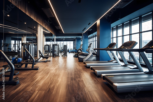 Well-Equipped Gym. Clean and Modern Fitness Center with State-of-the-Art Equipment