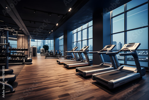 Well-Equipped Gym. Clean and Modern Fitness Center with State-of-the-Art Equipment © Ployker