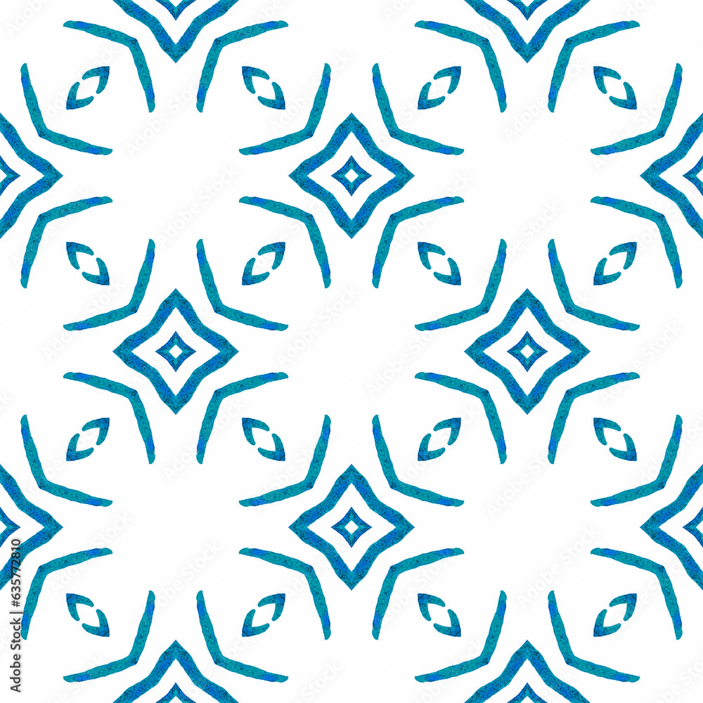 Exotic seamless pattern. Blue overwhelming boho Exotic seamless pattern. Blue overwhelming boho