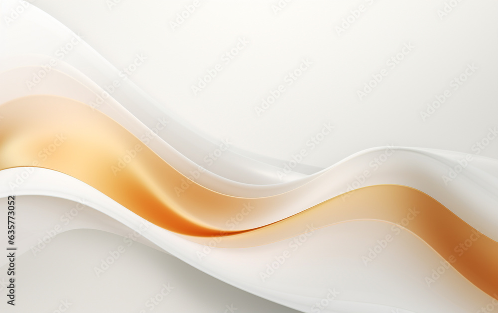 Obraz premium Simple white background with smooth lines in light
