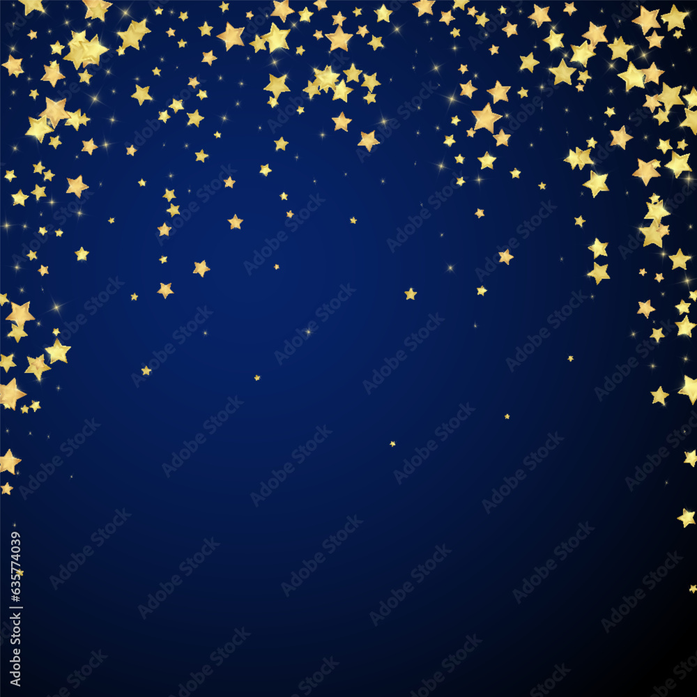 Magic stars vector overlay. Gold stars scattered Magic stars vector overlay. Gold stars scattered