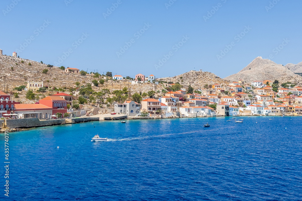 Charming Colors of Chalki: Exploring a Picturesque Island Harbor in Greece
