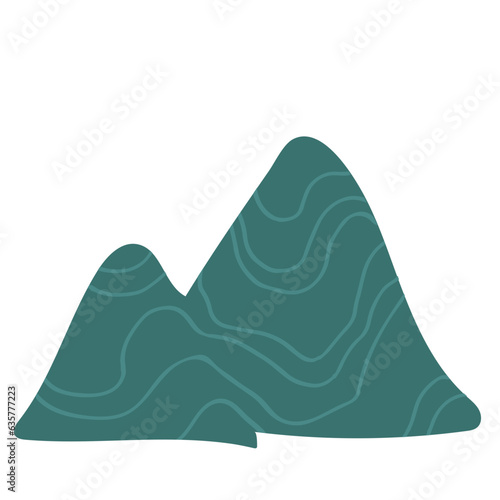 Mountain flat illustration