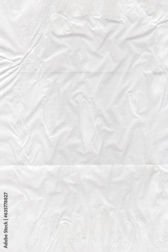 Fototapeta premium Crumpled white paper texture