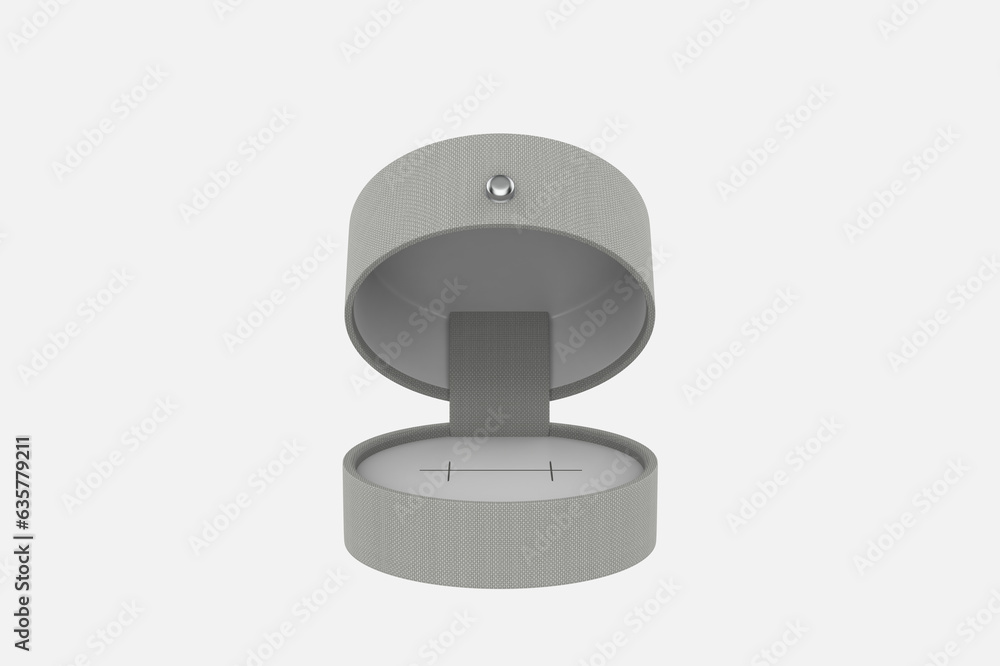 Jewelry Case Mockup Isolated On White Background. 3d illustration Jewelry Case Mockup Isolated On White Background. 3d illustration