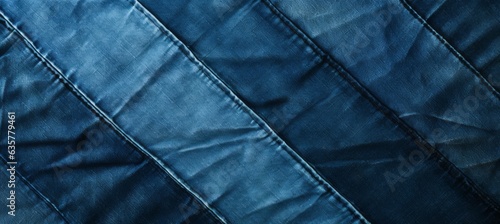 Denim jeans detail sample texture background. Generative AI technology.
