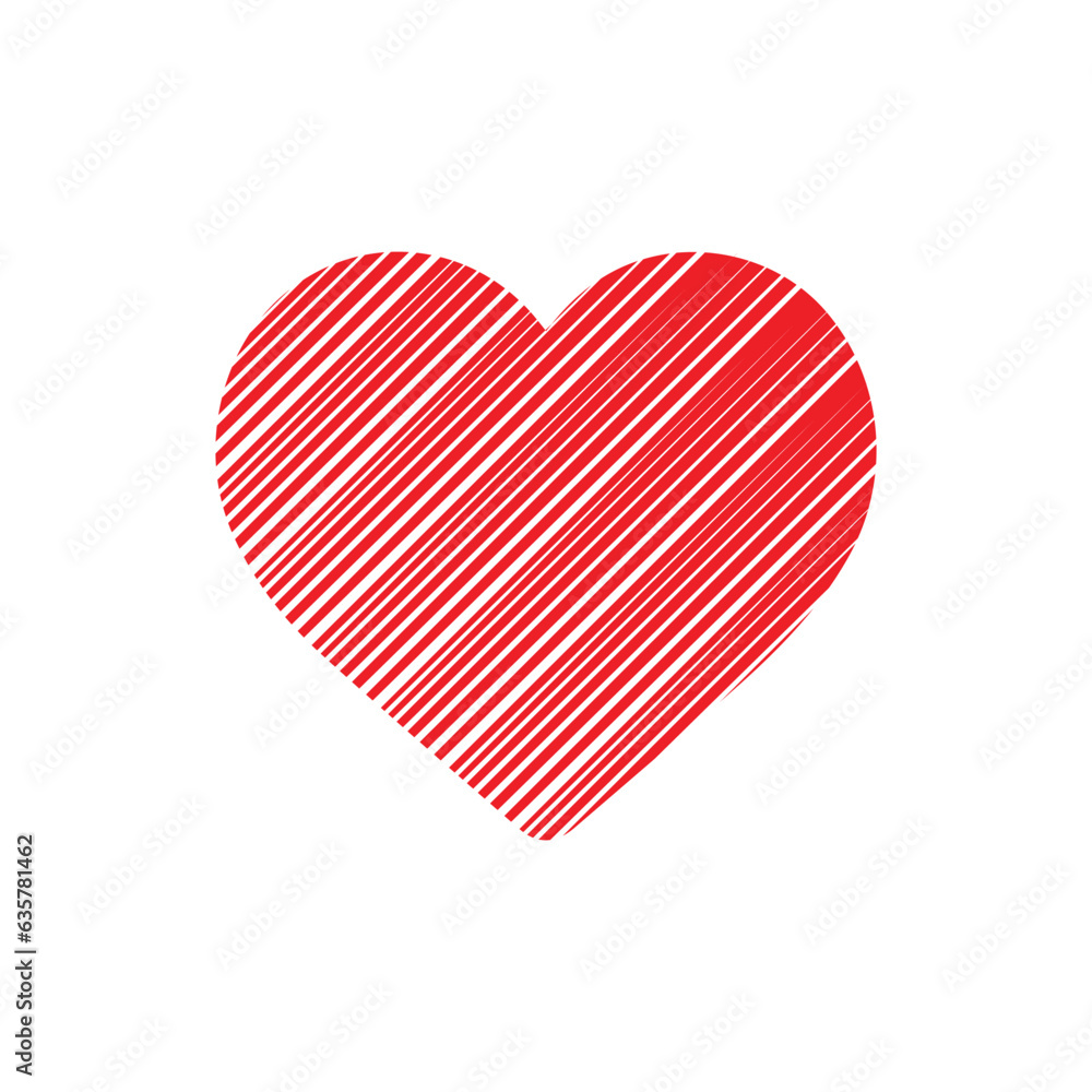 Fototapeta premium Heart Love Icon design and vector illustration.