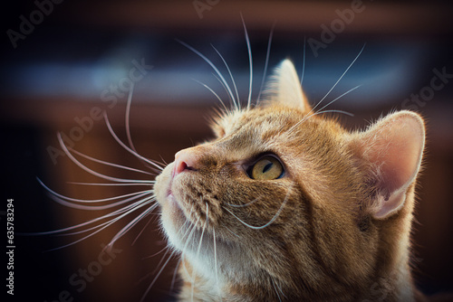 Majestätisches Porträt: Kater in Nahaufnahme photo