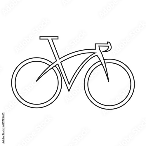 Bike icon vector design. simple icon. on white backgroun