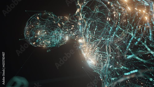 Digital bodies and glowing data