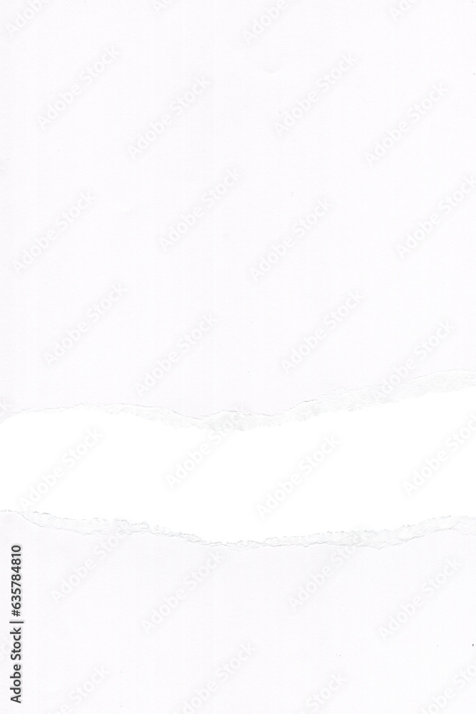 Torn white paper element Torn white paper element