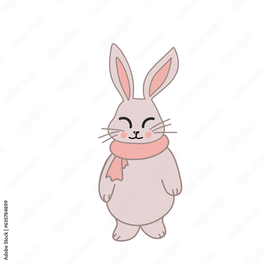 Fototapeta premium illustration of a rabbit