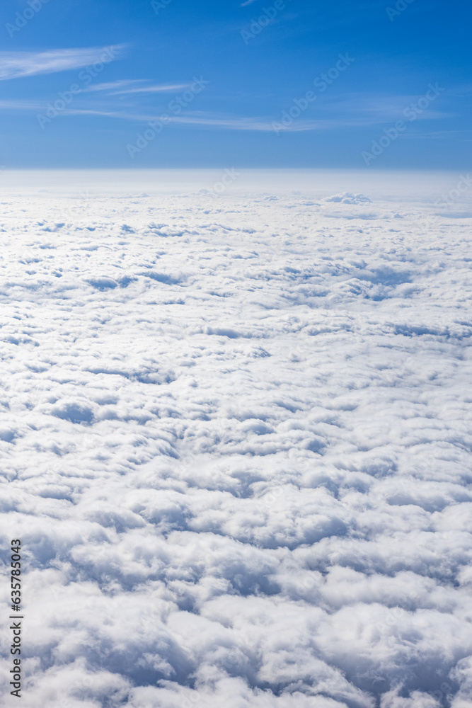 Above The Clouds Photo of clouds and horizon