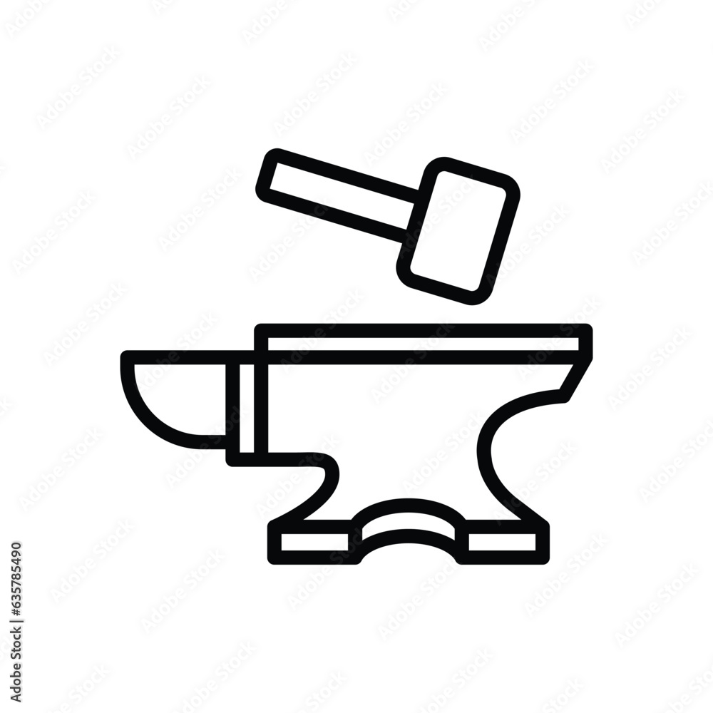 anvil icon vector design template in white background anvil icon vector design template in white background