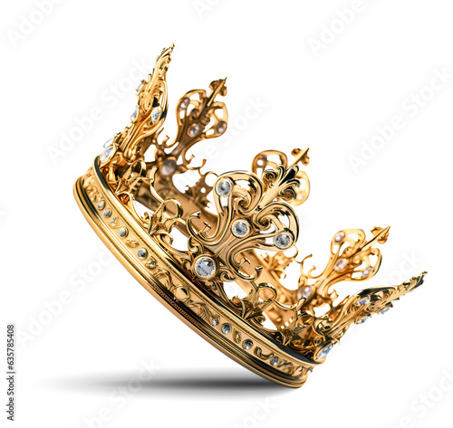 Golden crown. Generative AI
