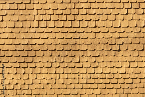 Texture of a yellow rooftop 