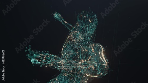 Digital bodies and glowing data