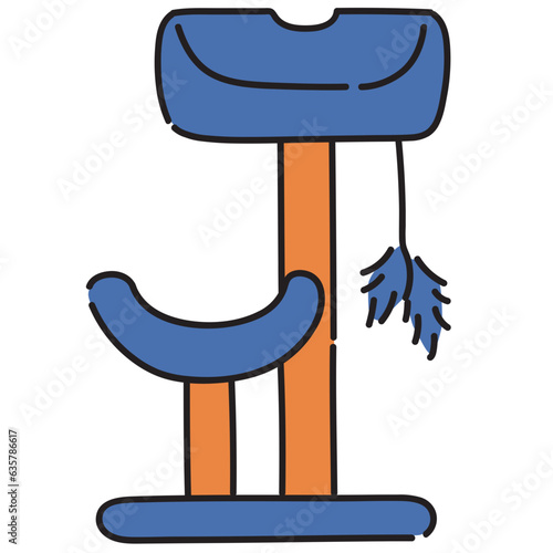 Cat condo illustration