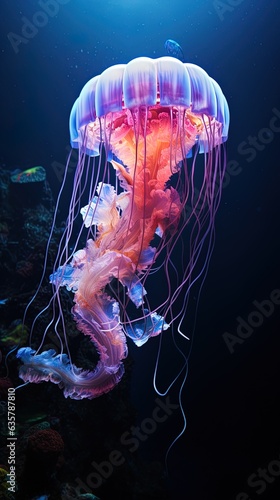 Big jellyfish in the depths...