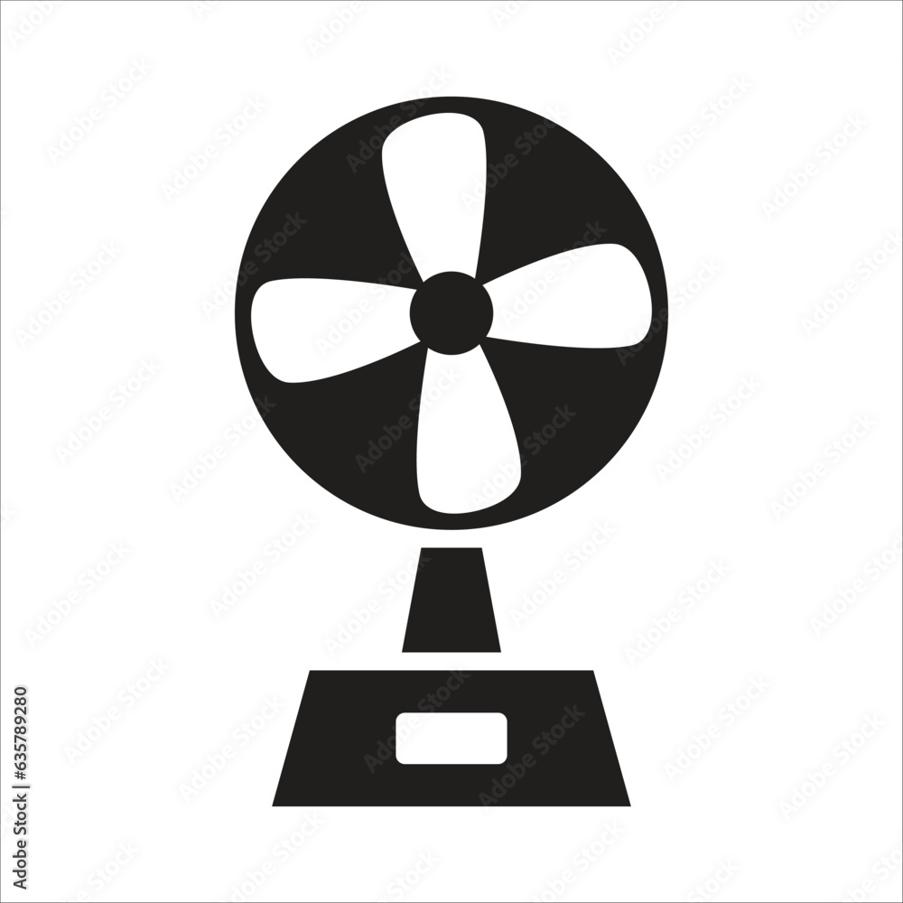 stand fan vector icon line template stand fan vector icon line template