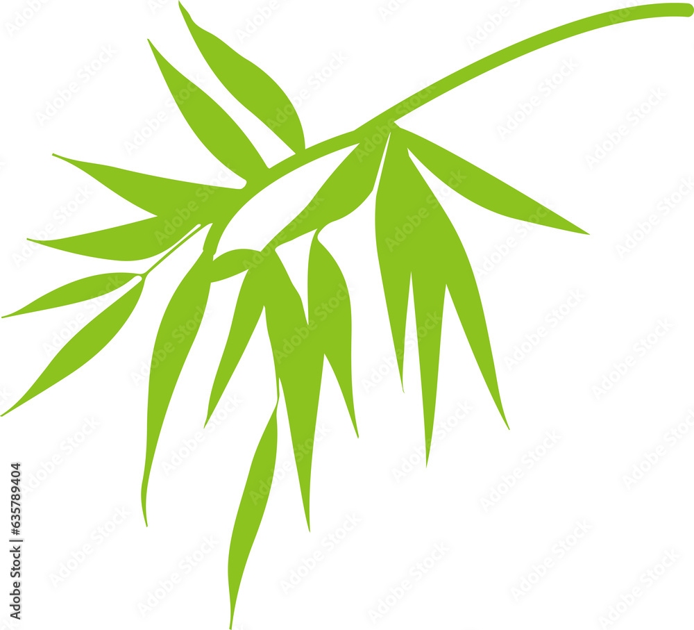 Obraz premium Bamboo leaf icon