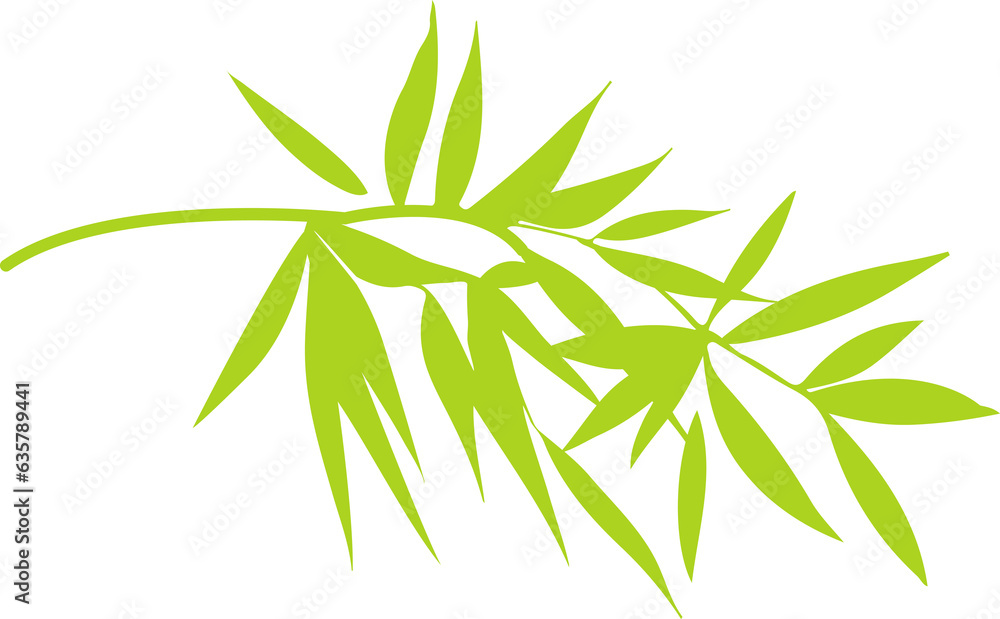 Obraz premium Bamboo leaf icon