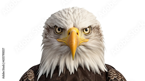  bald eagle isolated on a transparent background.