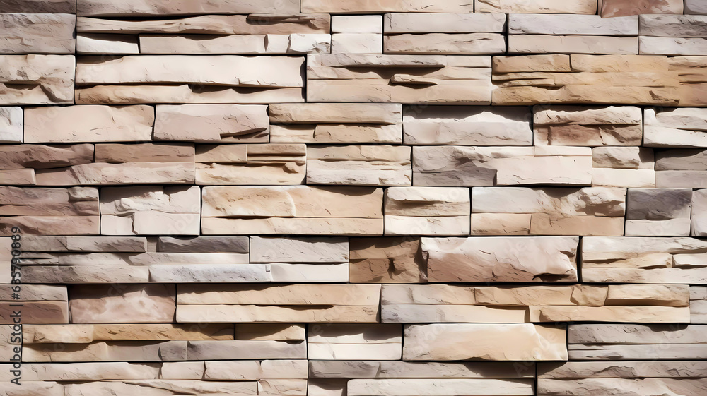Stacked stone wall background. Generative ai design concept. Stacked stone wall background. Generative ai design concept.