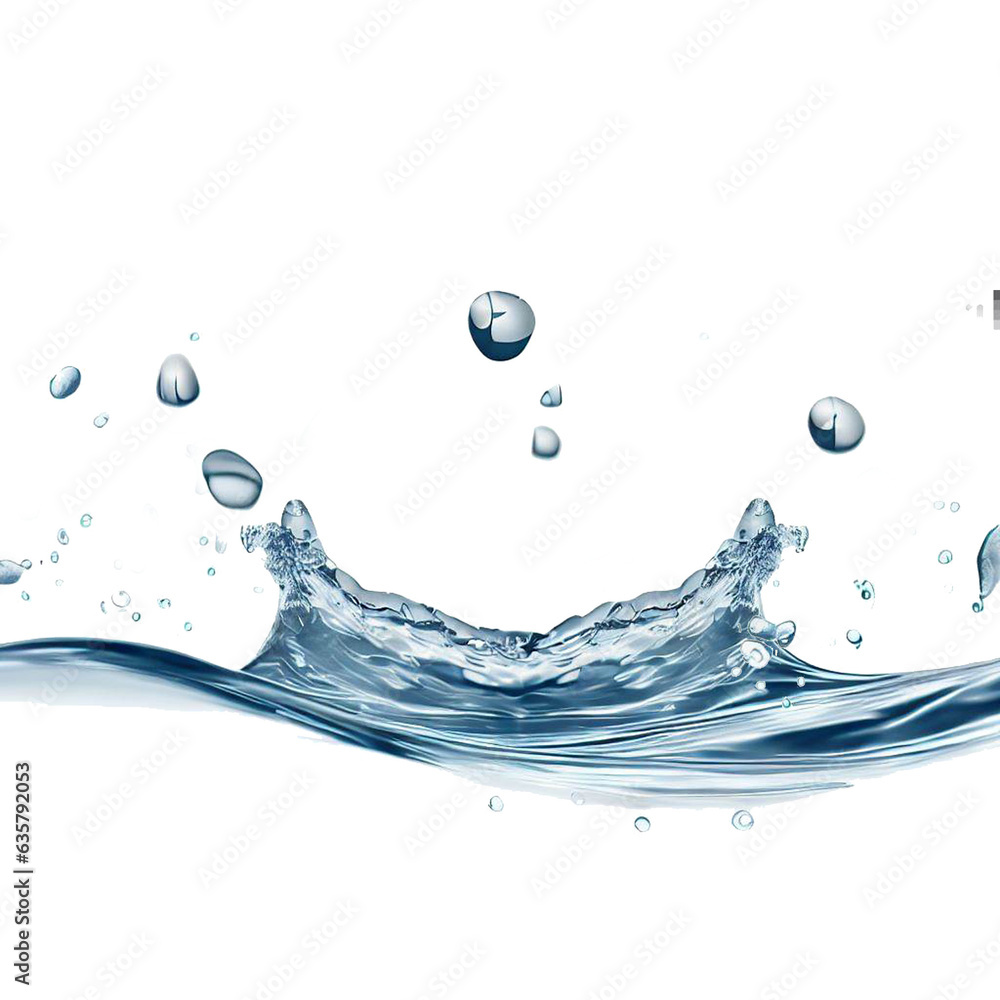 water liquid splash isolated on white background includes clipping path ...