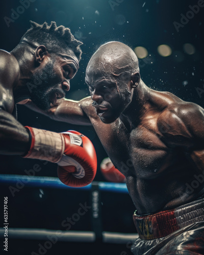 Box professional match on dark background. © STORYTELLER