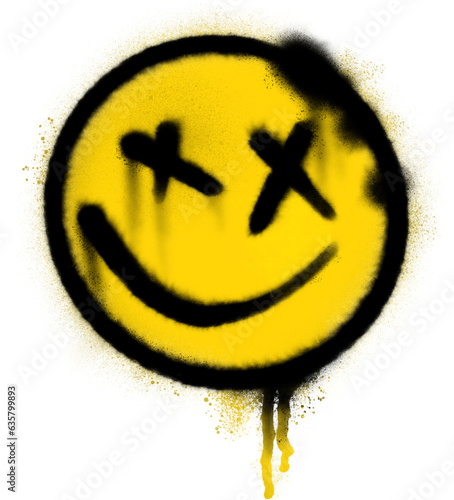 Smiley spray illustration