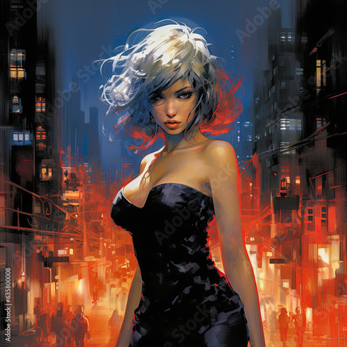 Blonde Femme Fatale: Feisty Heroine of Beauty & Boldness 