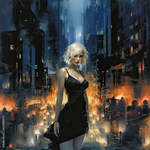 Blonde Femme Fatale: Feisty Heroine of Beauty & Boldness 