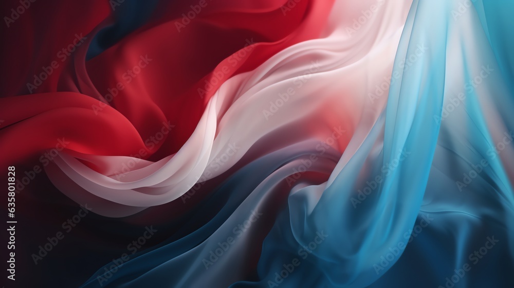 Fototapeta premium abstract wallpaper blue, red, white colorful flowing gold wave lines isolated on white background. Design element for wedding invitation, greeting card
