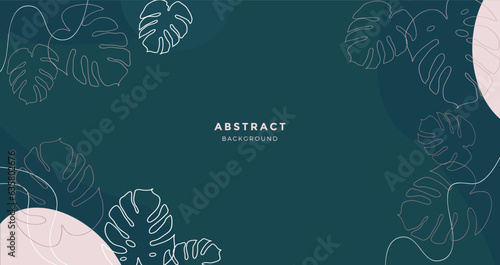  Monstera background tropical leaves, luxury wallpaper