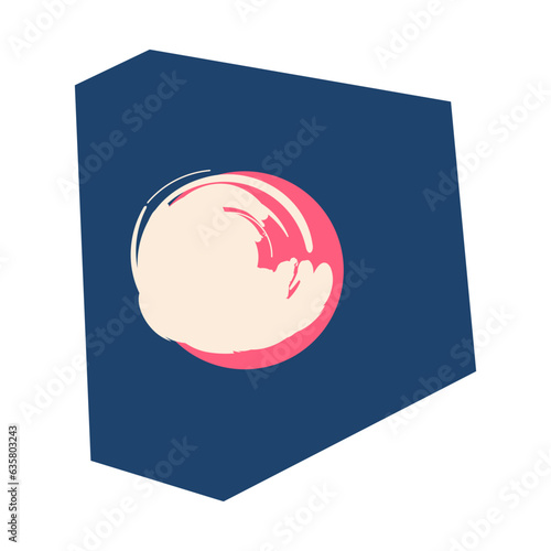 Magazine cutout full stop symbol