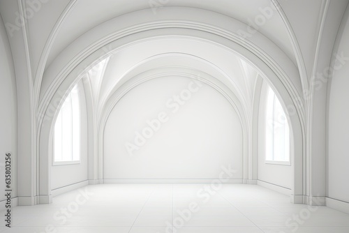 White blank space inside, architectural or interior element isolated.