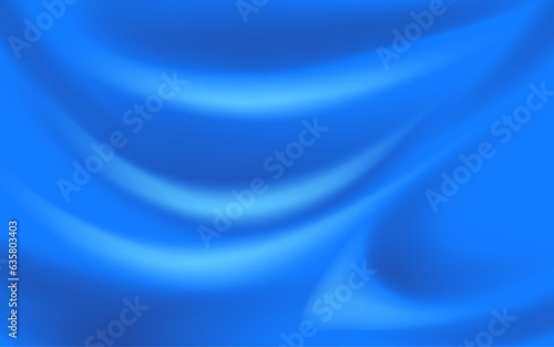 Abstract background, rippled blue silk fabric, gradient mesh EPS10 vector illustration