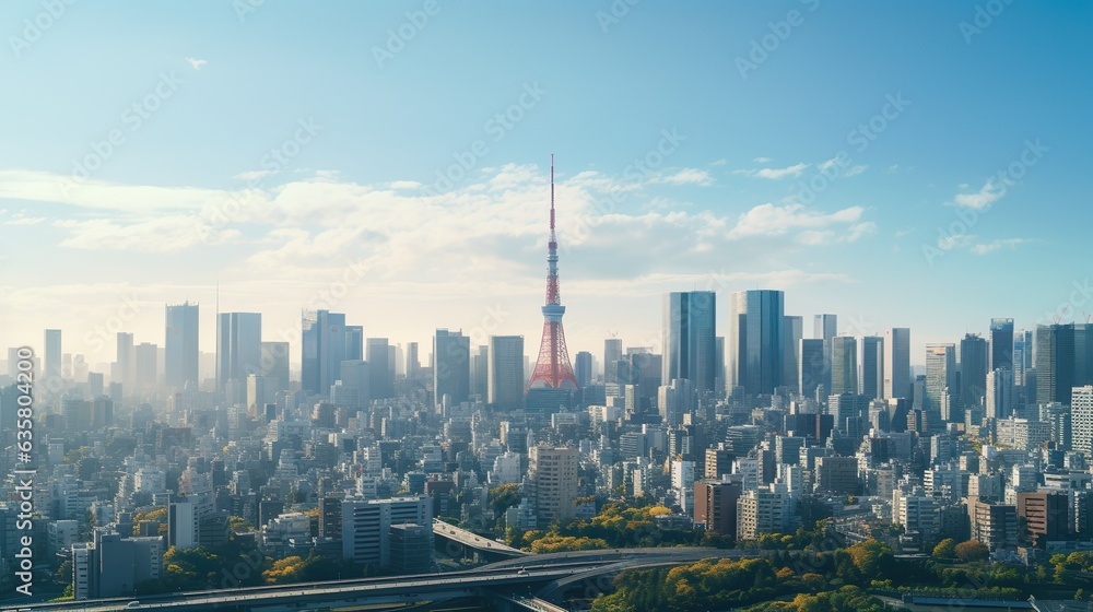 Obraz premium 東京の朝イメージ06