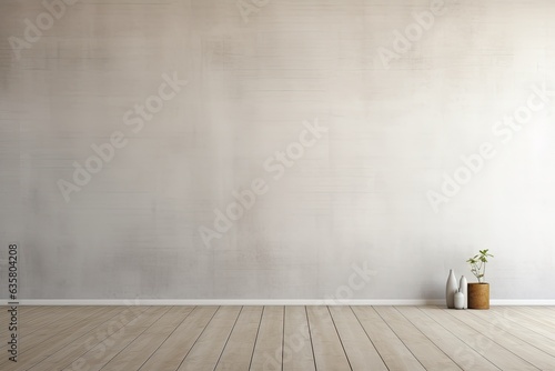blank wall in minimal interior