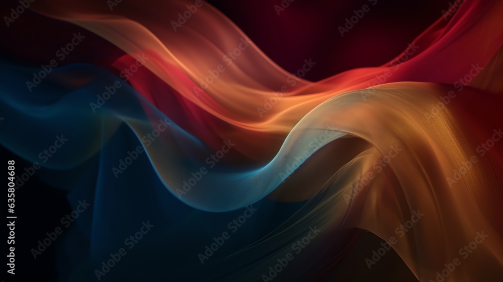 abstract wallpaper red, gold and blue colorful flowing gold wave lines isolated on white background. Design element for wedding invitation, greeting card, gradient