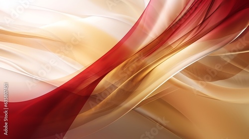 Wallpaper abstract colorful flowing gold wave lines isolated on white background. Design element for wedding invitation, greeting card red, orange. yellow colors